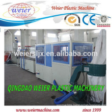 145mm Hollow type of PVC WPC outdoor decking manufacture line